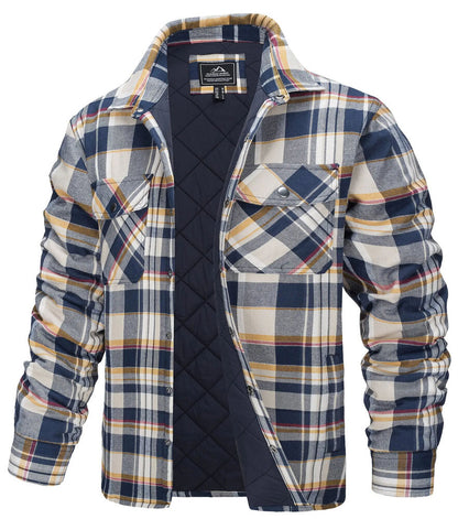 Jackets Mens Shirt Jacket Multi-Pockets Outwear Hiking Coats Tops