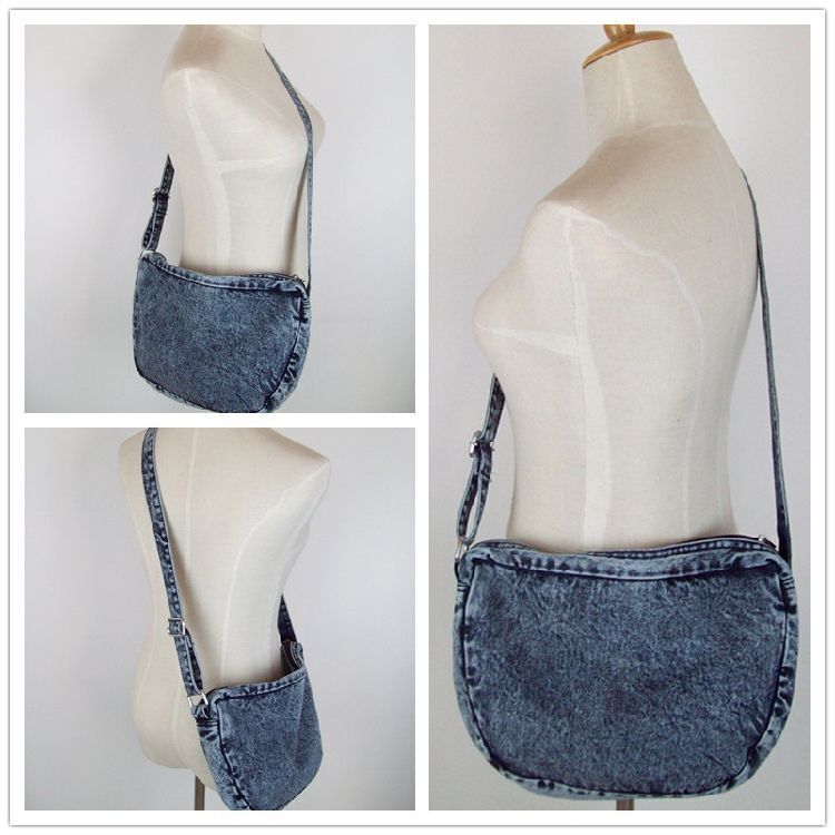Fashion Vintage Denim Women Bags Handbags Crossbody Messager Purse Shoulder Bag