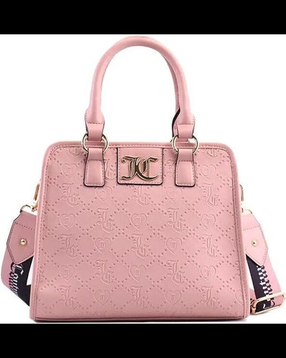 NEW! Juicy Couture Women's Charm I'm Sure Satchel Bag Dusty Blush Ideal Gift