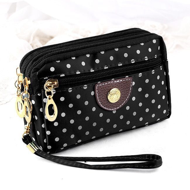 Fashion Women Wallets Small Handbags Canvas Zipper Clutch Coin Purse Pocket 1PC