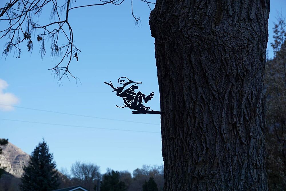 Twig Troll Decoration | Garden Art | Backyard Art | Tree Art | Silhouette Art