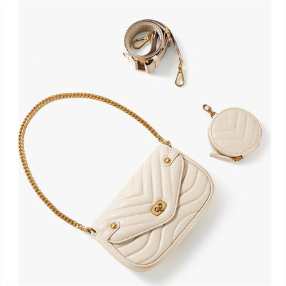 Crossbody Bags Handbag Women 2 Pc/Set Thread Chain Shoulder Messenger Bag