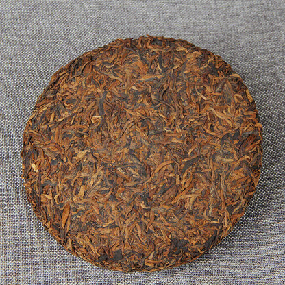 357g Tea Emperor Golden Cake Single Bud Puerh Spring Tea Seven Seed Ripe Tea