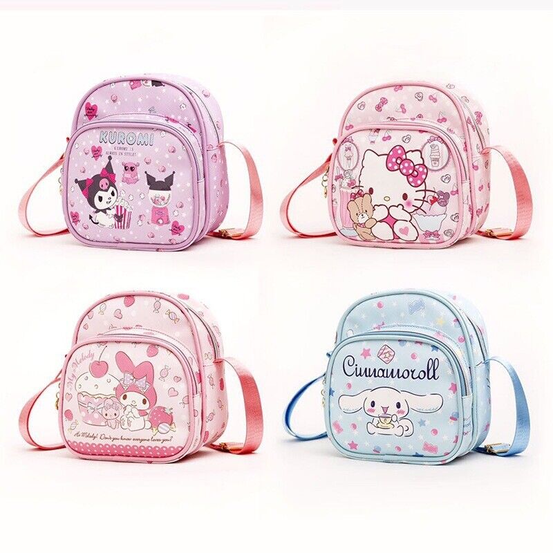 hellokitty kuromi PU fashion shoulder bag kids storage bag outdoor bag POUCH