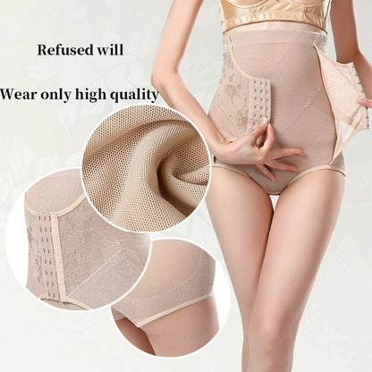 Women Body Shaper Trainer Tummy Slimming Breathable Belt Waist Control Briefs