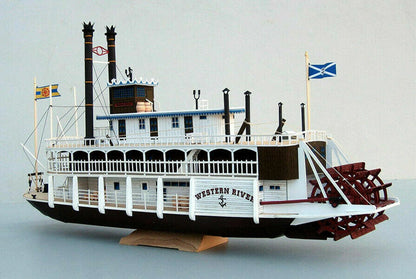 USA Mississippi steam paddle boat 3D Paper model kit New