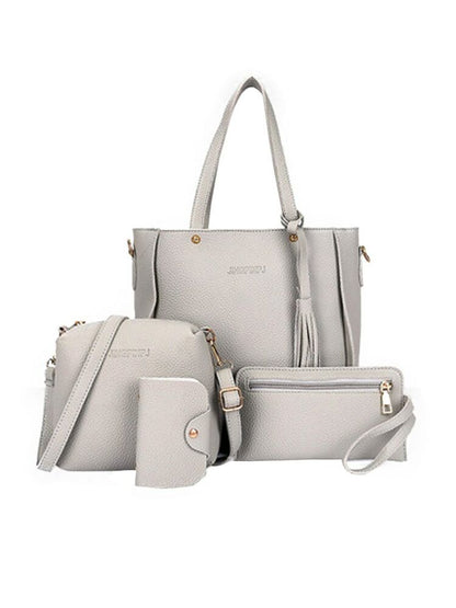 Ladies PU Leather Crossbody Bag Women Bag Set Shoulder Bag Purse Female Handbag