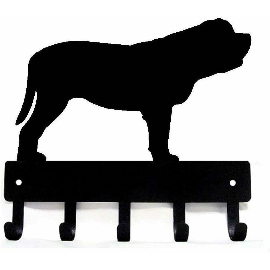 Mastiff Dog Key Rack Hanger Wall Hook Up Crafts Home Metal Pendant Wall Art