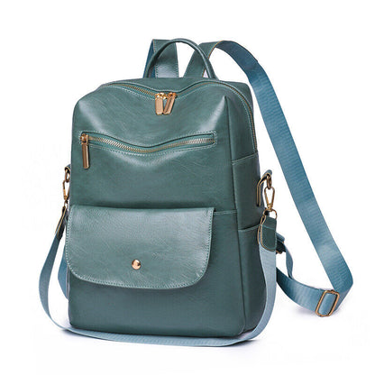 Fashion Womens PU Leather Rucksack Shoulder Bag Backpack Handbag Travel Bag