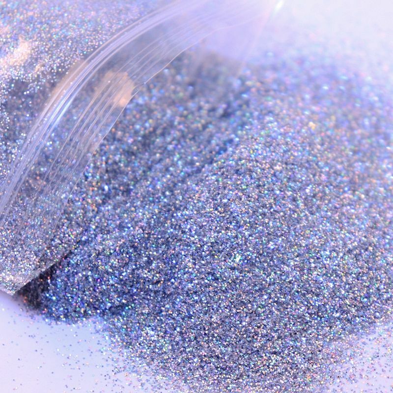 50G/Bag Holographic Glitter Nail Art Decoration Powder Pigment Laser Dust Sequin