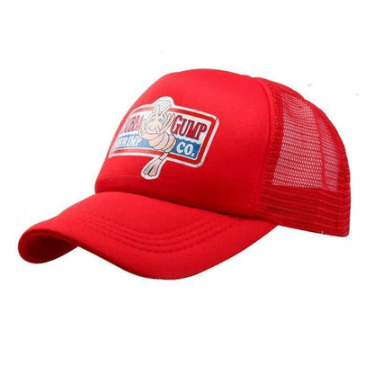 Mens GUMP SHRIMP Mesh Baseball Cap Snapback Hat Adjustable Trucker Outdoor Sport