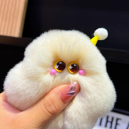 Cute Imitation otter Rabbit Hair Pendant Car Key Chain Bag Accessries Gifts
