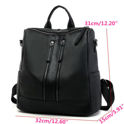 Women Girls Waterproof Leather Backpack Travel Shoulder Rucksack School Book Bag
