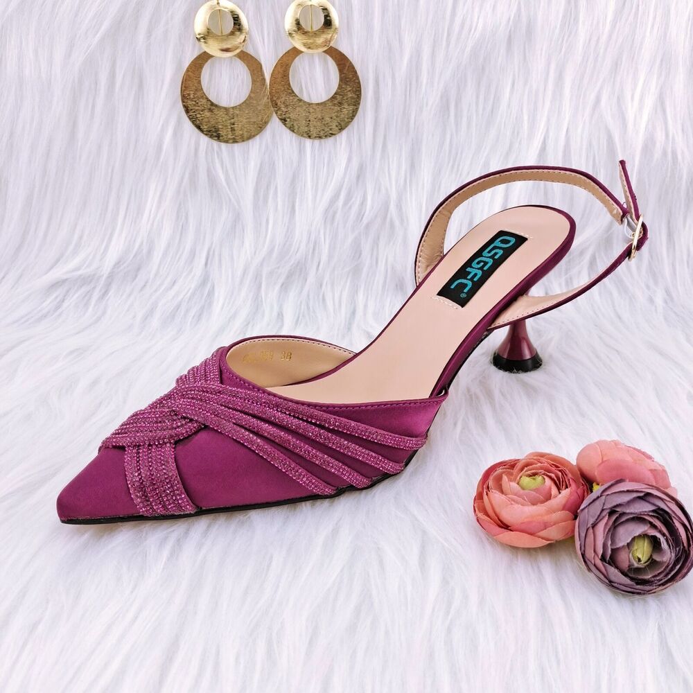 With Cashew Bag Exquisite Banquet Ladies Shoes And Bag
