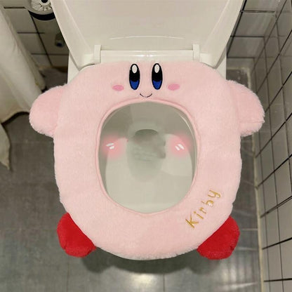 Kirby Plush Toilet Seat Cushion Household Toilet Seat Toilet Seat Cushion