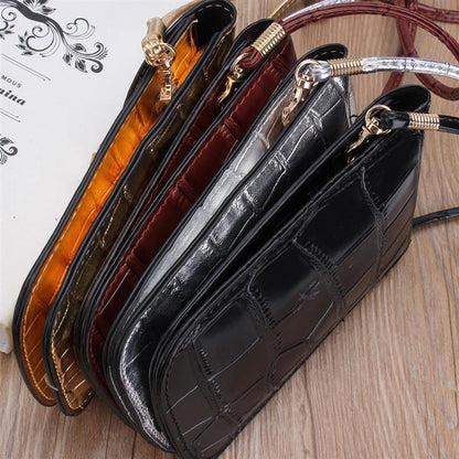 Phone Mini Bags Clutches Shoulder Bag Leather Women Handbag Black Handbag Flap