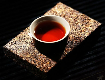 YiWuZhengShan GongTing Puer Tea Pu'erh Ripe Tea ChenXiang Cooked Pu'er Tea-