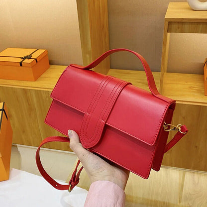 Women'S Saddle Bags Small Square Bag Pu Flap Envelope Bag Autumn New