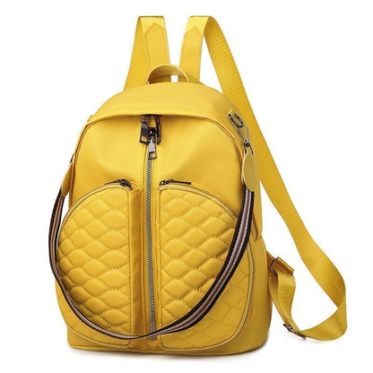 Oxford Backpacks Shoulder Traveling Purse Large School Book Bag Yellow Red Green
