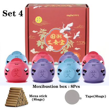 Moxibustion Mini Pot Mugwort Tube Thick Moxa Sticks Burner Heat Acupuncture