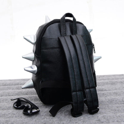 Unisex Hedgehog Spike Travel Backpacks Spiky Punk School Bookbags Shoulder Bags