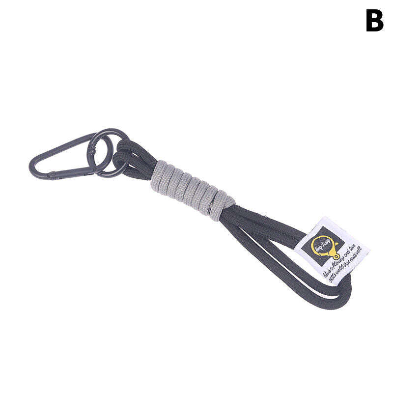 1Pc Braid Lanyard Phone Strap Carabiner Cord Bag Hanging Rope Keychain Pendant