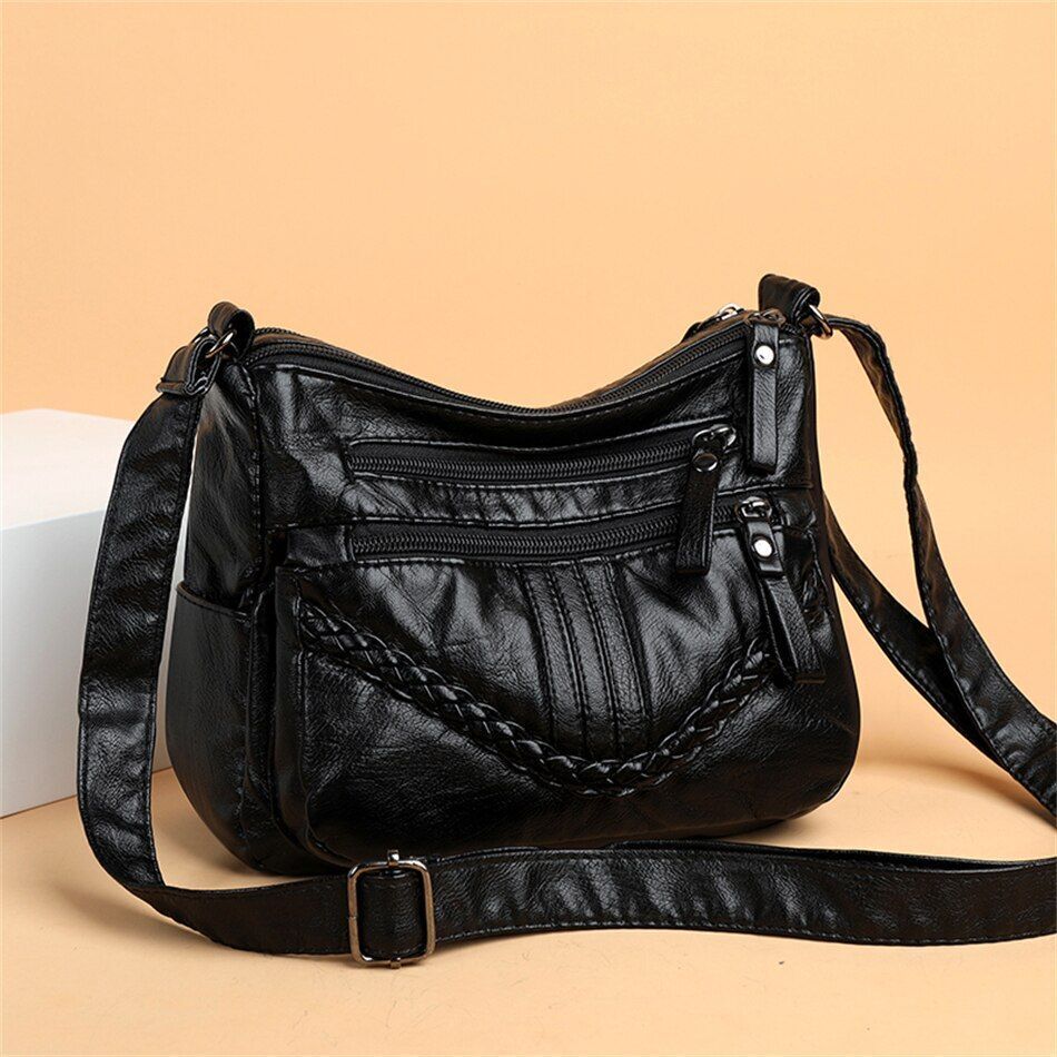Shoulder Bag Synthetic Leather Luxury Handbag Purse Crossbody Tote Bag Polyester