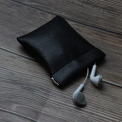Pu Leather Coin Purse Women Men Mini Short Wallet Bag Key Headphone Card Hol-ca