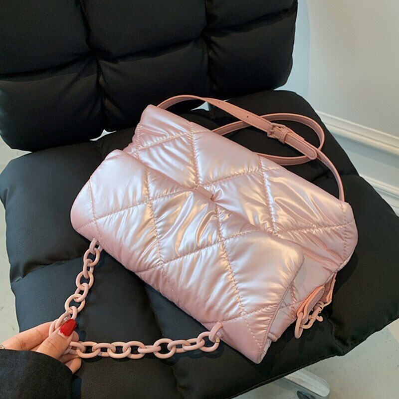 Shoulder Bag Women Nylon Crossbody Bags Women's Chain Handbags Ladies
