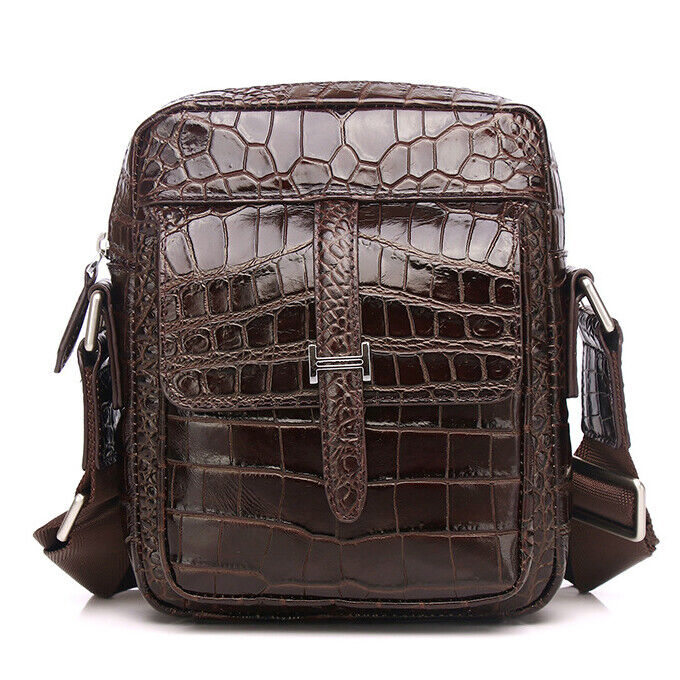 Designer Men's Bag, Real Leather Crocodile Men's Business Shoulder/Messenger Bag