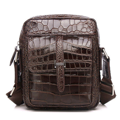 Designer Men's Bag, Real Leather Crocodile Men's Business Shoulder/Messenger Bag