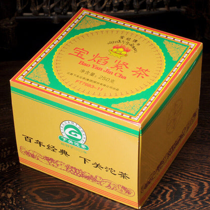 Bao Yan Jin Cha * Xiaguan FT7683-11 Mushroom TuoCha Pu Erh Pu Er 250g