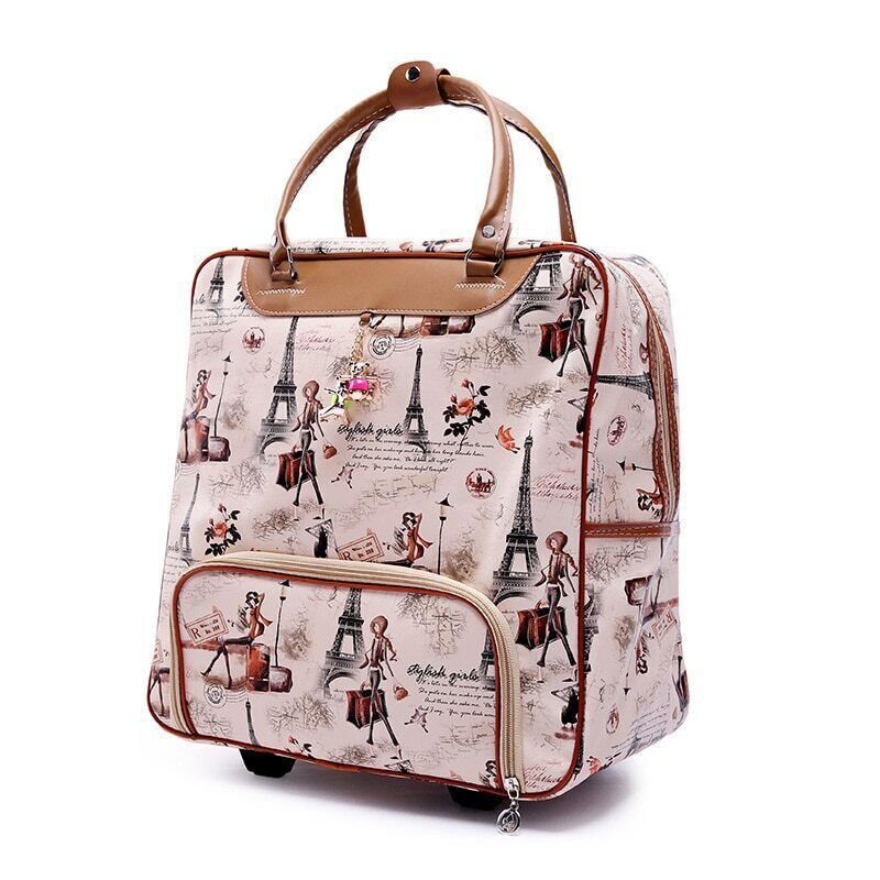 Women Travel Business Boarding Bag Wheels Bags Travel Luggage Girl Suitcase Bag