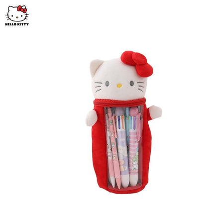 HelloKitty Kuromi Cinnamoroll Plush Toy Pencil Case Pen Holder Storage Bag Gift