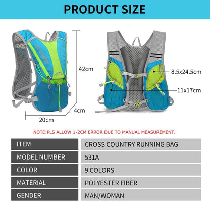 Running Cycling Trail Running Hiking Outdoor Water Bag Backpack 1.5L Water Bag