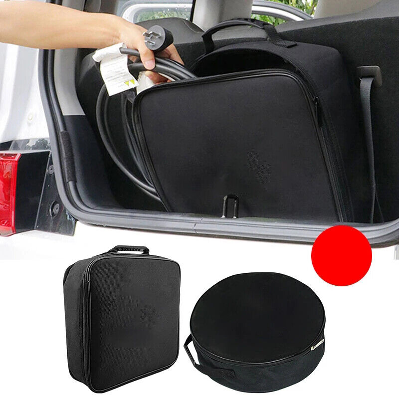 Car Boot Charging Cable Storage Bag Case Organiser For EV Charge Cable Container
