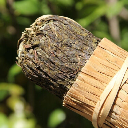 Anhua Shi Liang Cha Ten Tael Hua Juan Dark Tea Hei Cha Bamboo Basket tea 360gram