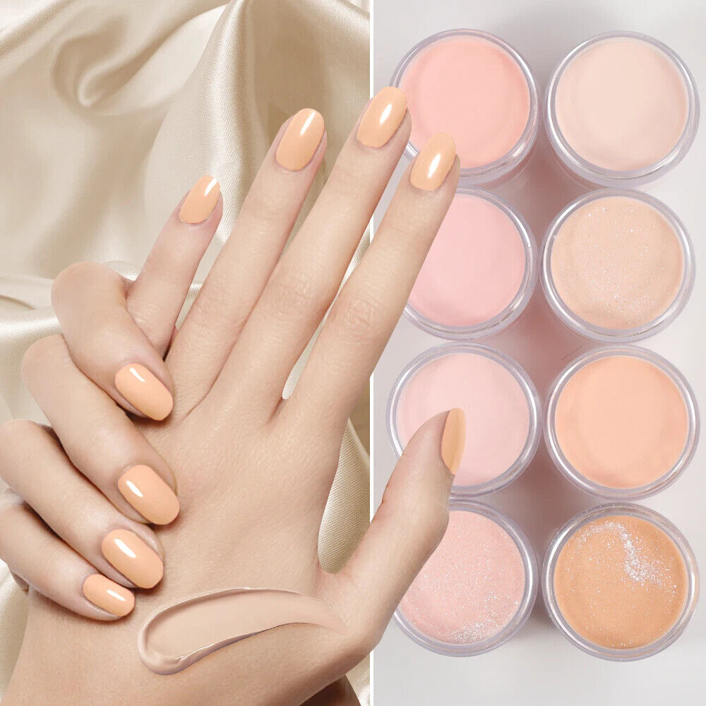 Acrylic Nail Dipping Powder 1 oz Cover Naked Collection Nude Blush Shade Pigment