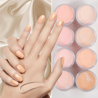 Acrylic Nail Dipping Powder 1 oz Cover Naked Collection Nude Blush Shade Pigment