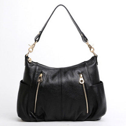 100% Genuine Leather Women's Classic Handbag Crossbody Shoulder Bag Satchel Tote