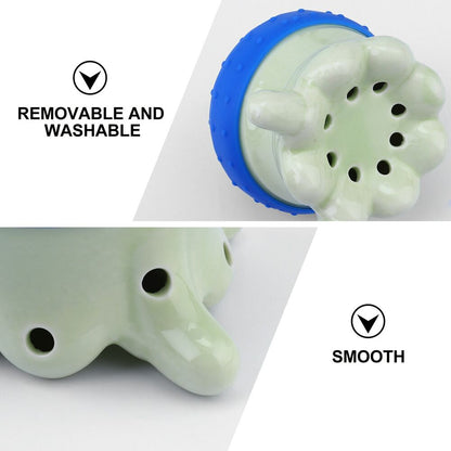 1pc Ceramic Moxibustion Pot Moxa Cup Tool Massage Chinese Mugwort Tools 艾灸艾条艾草