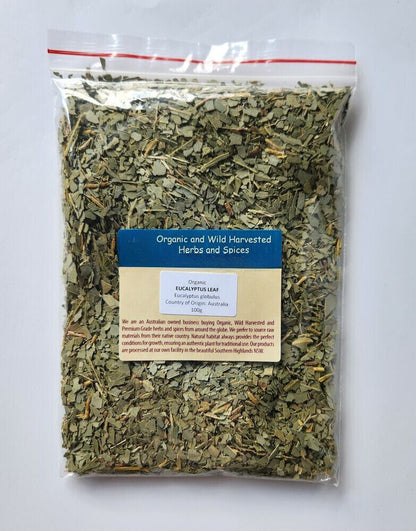 EUCALYPTUS LEAF ORGANIC HERBAL TEA 500g Ausralian globulus Native dried herb