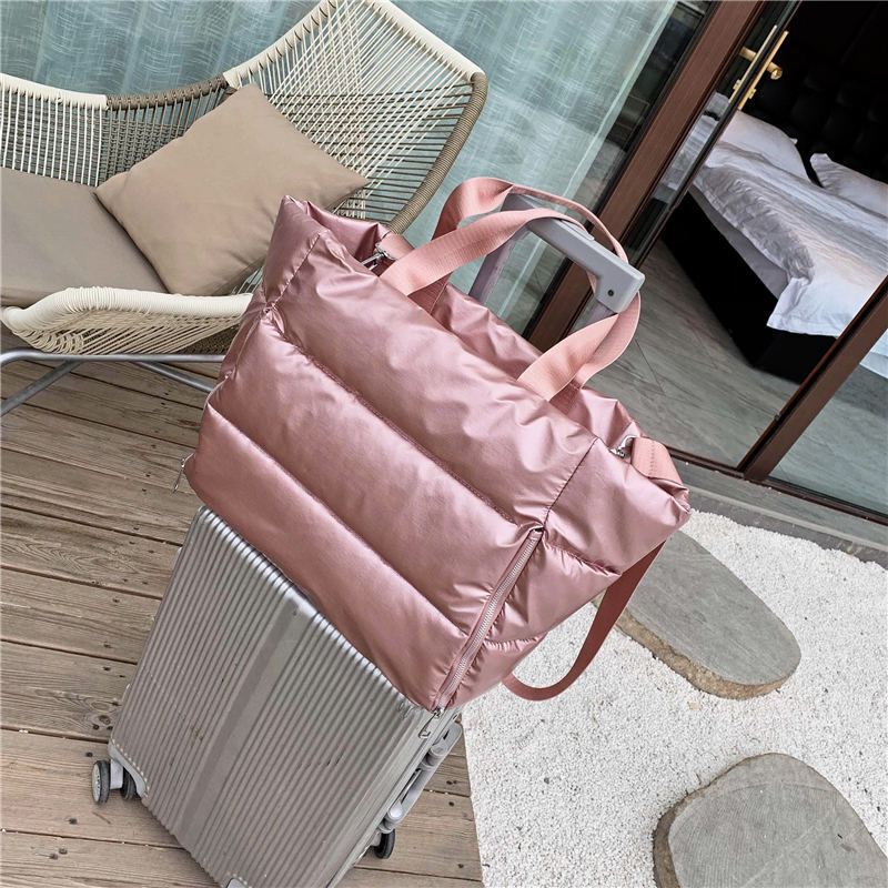 Winter Shoulder Bag for Women Nylon Bags Space Pad Cotton Feather Down Bag