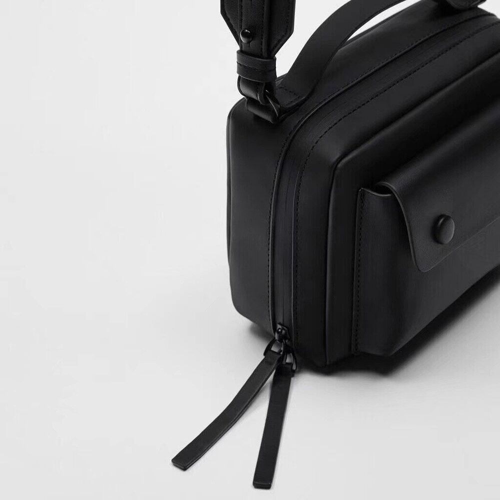 Bag Wide Shoulder Crossbody Bags Women Unisex Handbags Purses Square Tote