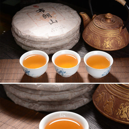 Pu-Erh Raw Tea Cake Natural Brown Mountain Big Tree Green Tea Lose Weight 12.6oz