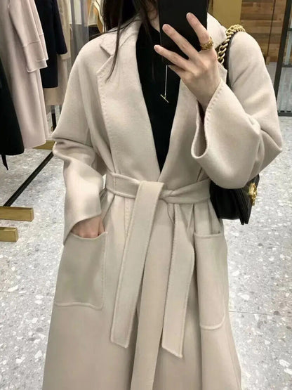 Wool Coat Female Women's Cashmere Coat Autumn Winter Cashmere Coat