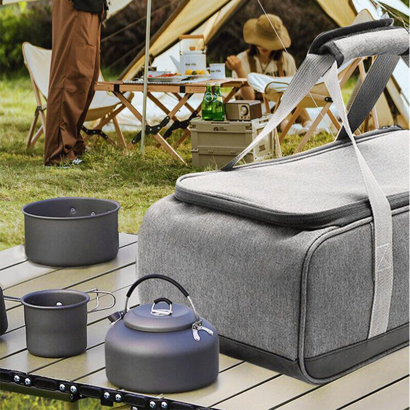 Portable Outdoor Picnic Camping Kitchenware Stove Pot Storage Bag Carry Handbag