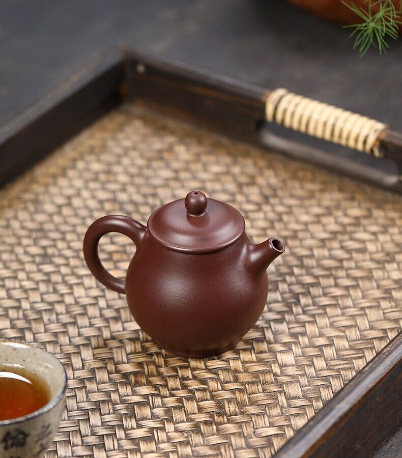 125cc chinese Yixing Handmade Zisha teapot Purple clay Pear Hu Gongfu Tea Pot