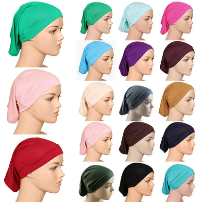 Muslim Head scarf Inner Hijab Caps Islamic Underscarf Ninja Scarf hat Unisex