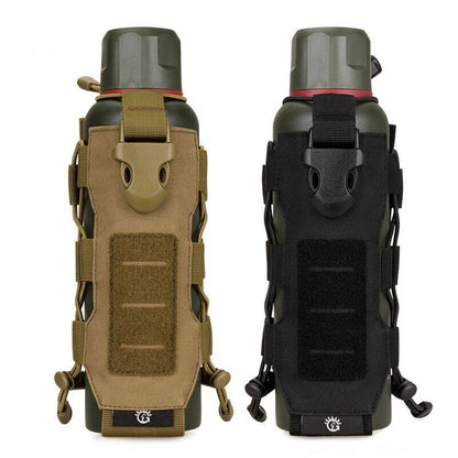 Tactical Nylon Water Bottle Pouch Canteen Cover Holster Hiking Kettle Bag